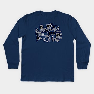 Urban Israel, Tel Aviv Architecture Kids Long Sleeve T-Shirt